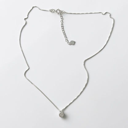 Collar punto de luz 5mm plata 925