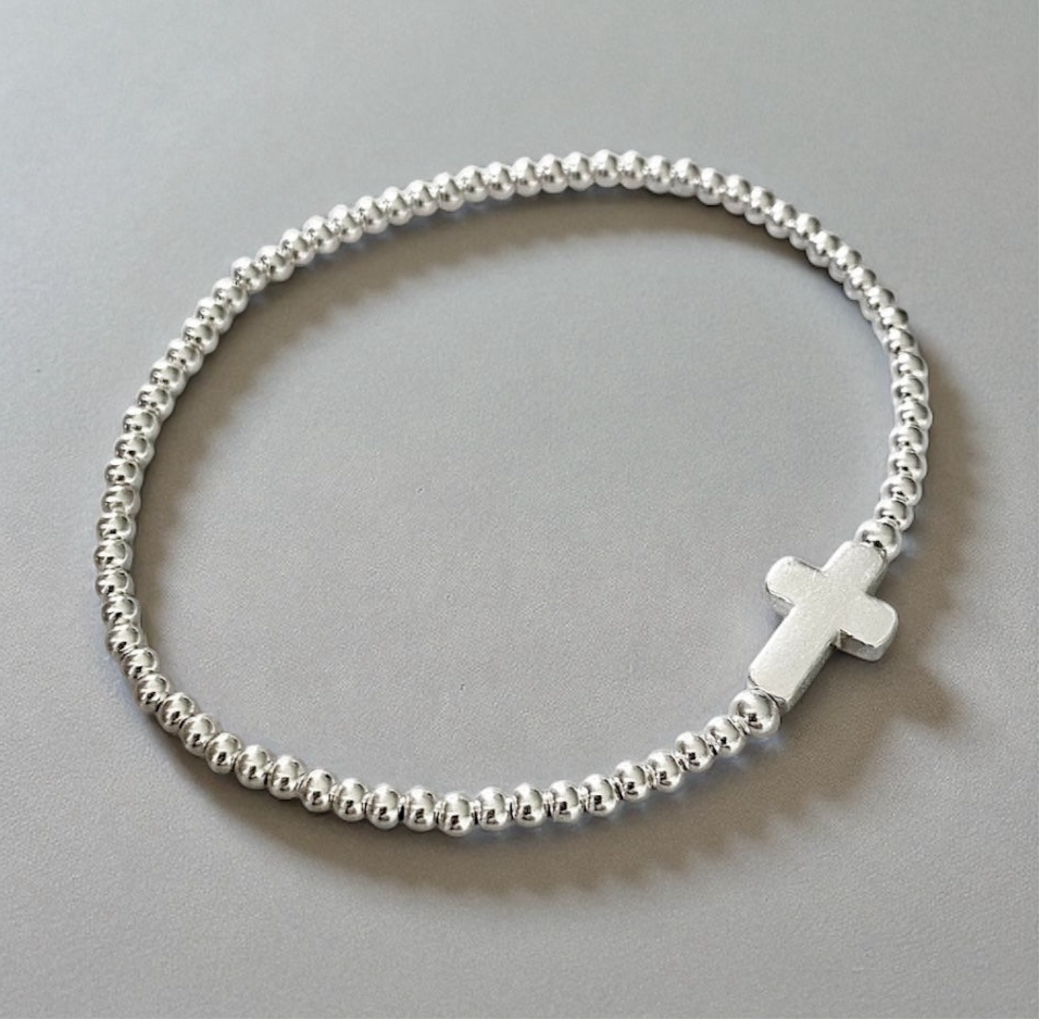 Pulsera cruz silver
