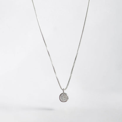 Collar punto de luz 5mm plata 925