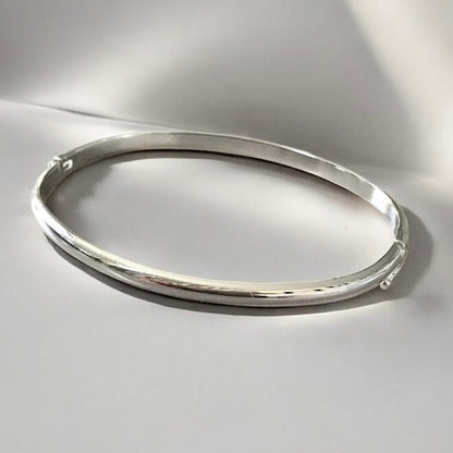 Esclava lisa enchapada en plata