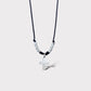 collar hilo mini cruz plata