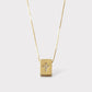 Collar cruz caja oro