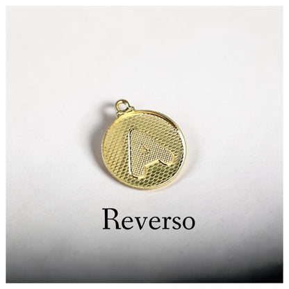 Pulsera medalla letra oro
