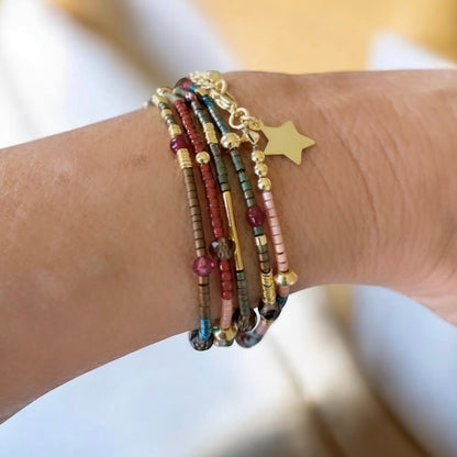 Pulsera etro mini estrella oro