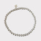 Pulsera luz 4 mm plata