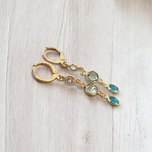 Aros argolla cascada oro