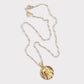 Collar virgen niña relieve oro