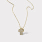Collar cruz circones oro