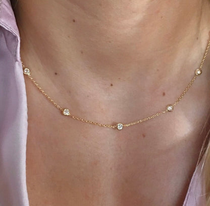 Collar ema circones oro