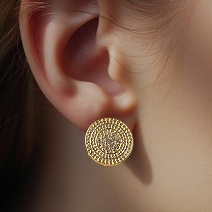 Aros cloé oro