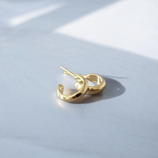 Aros argolla flo oro