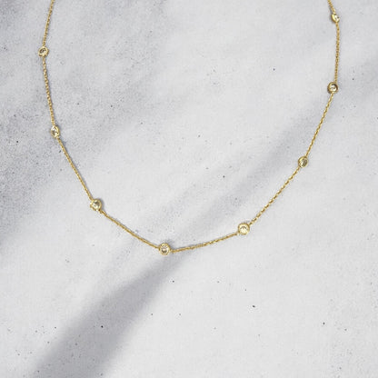 Collar ema circones oro