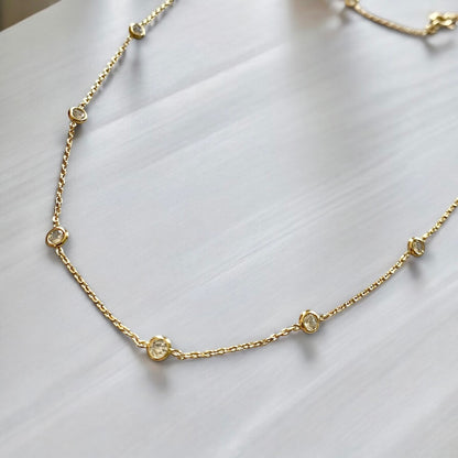 Collar ema circones oro