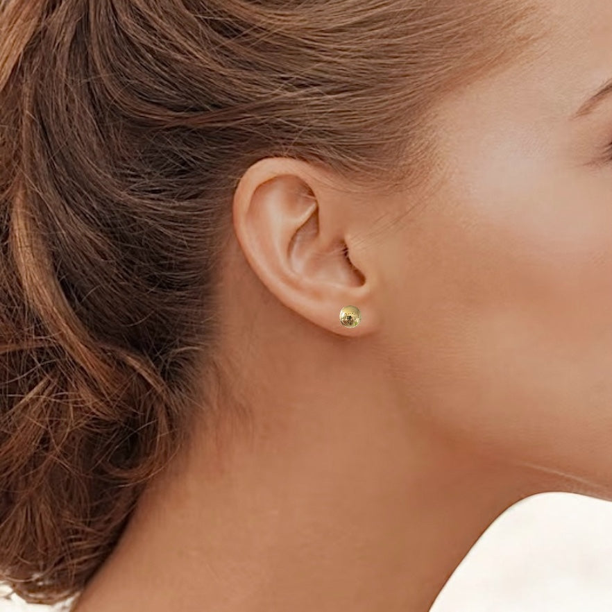 Aros bolita 6 mm. oro