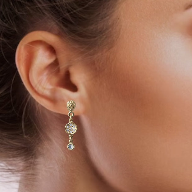 Aros sissi circones oro