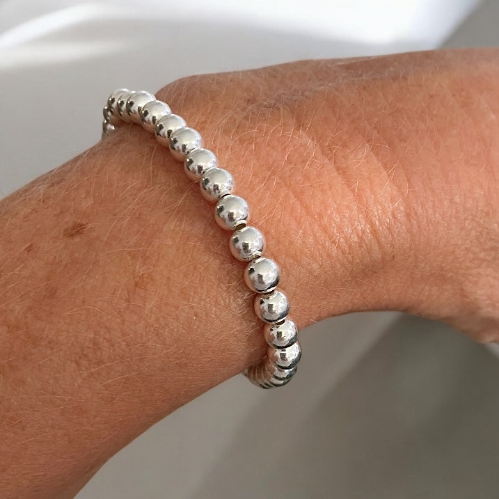 Pulsera luz 4 mm plata