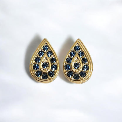 Aros azules oro