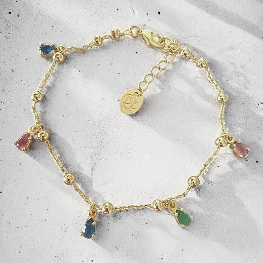 Pulsera alaniz colores oro