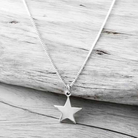 Collar estrella plata 925