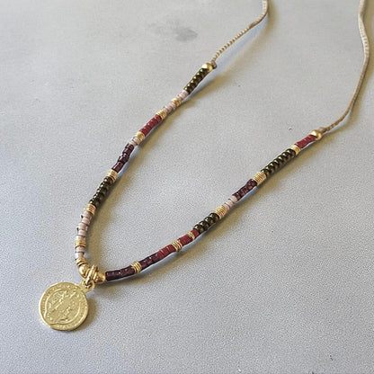 Collar tejido San Benito oro
