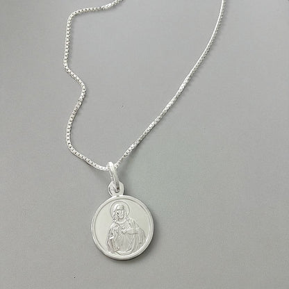 Collar Sagrado Corazón plata 925
