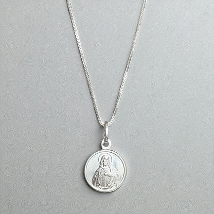 Collar Sagrado Corazón plata 925