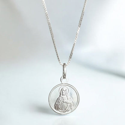 Collar Sagrado Corazón plata 925