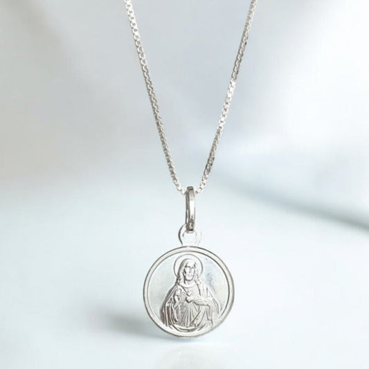 Collar Sagrado Corazón plata 925