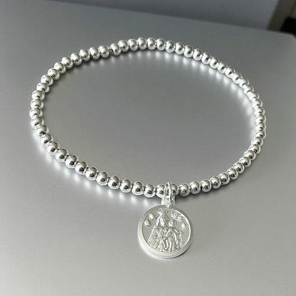 Pulsera Virgen del Carmen plata