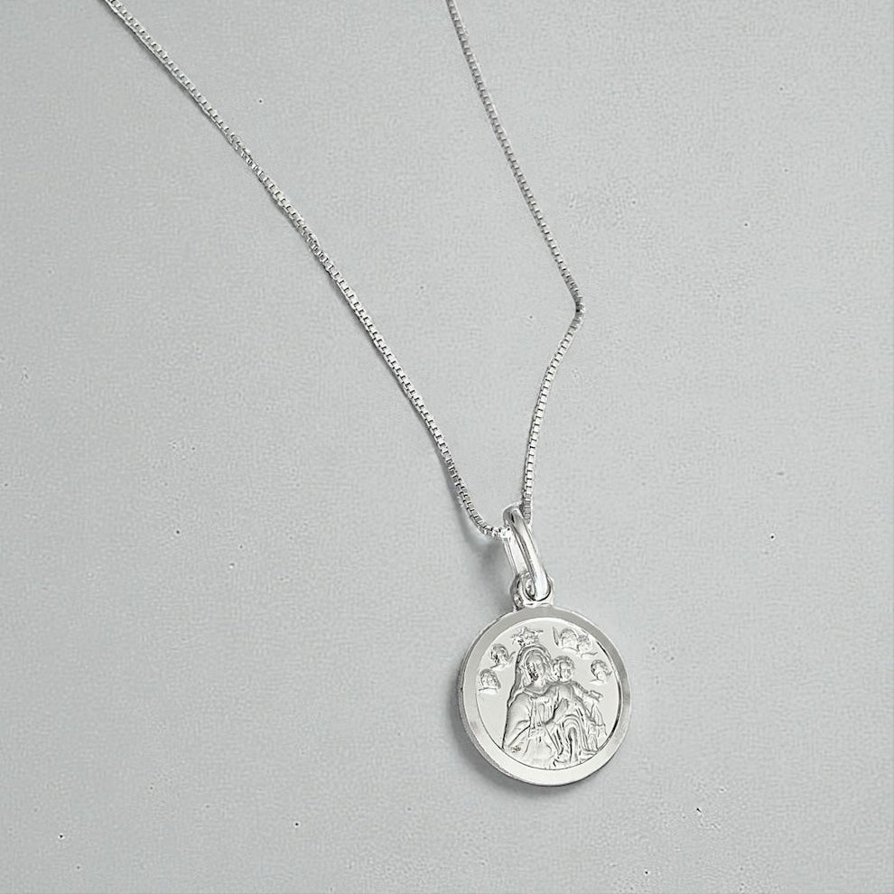 Collar Virgen del Carmen plata