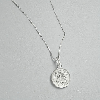 Collar Virgen del Carmen plata
