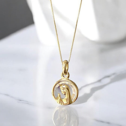 Collar virgen oro
