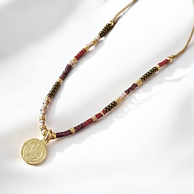 Collar tejido San Benito oro
