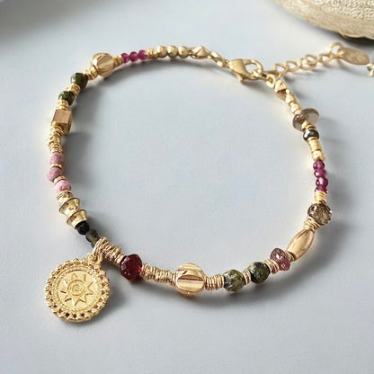 Pulsera sol oro