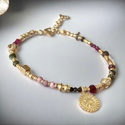 Pulsera sol oro