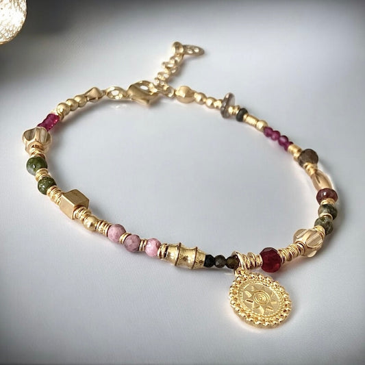 Pulsera sol oro