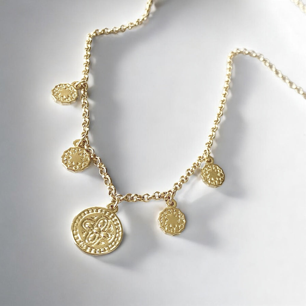 Collar charms oro