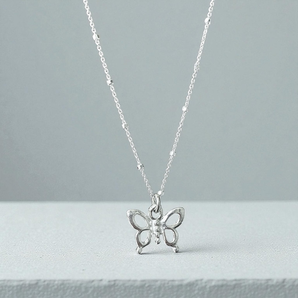 Collar mariposa plata 925