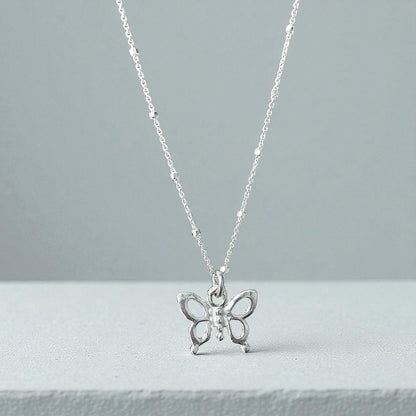 Collar mariposa plata 925