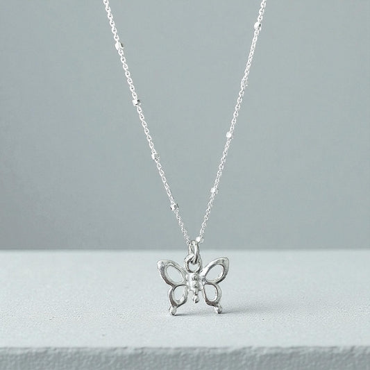 Collar mariposa plata 925