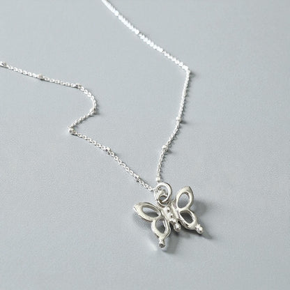 Collar mariposa plata 925