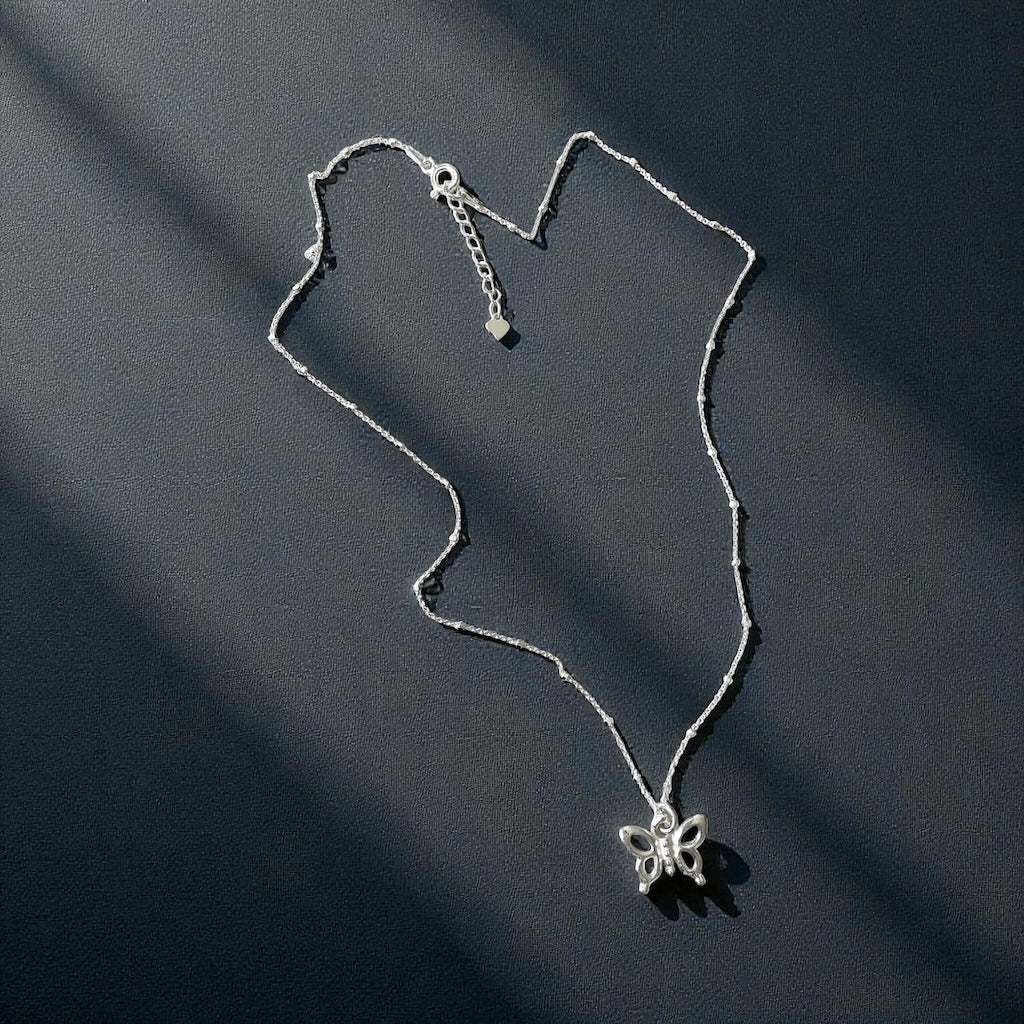 Collar mariposa plata 925