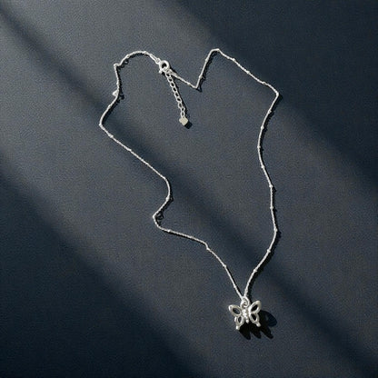 Collar mariposa plata 925