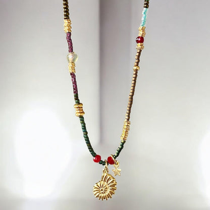 Collar etro shell oro