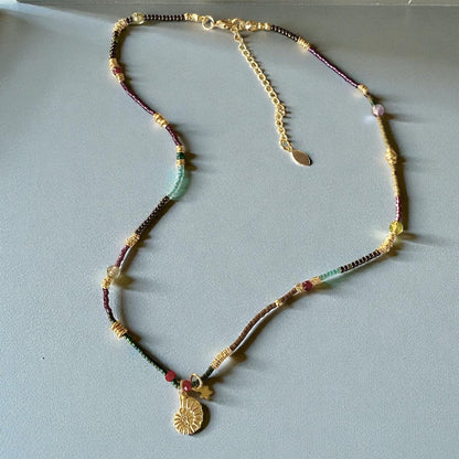 Collar etro shell oro