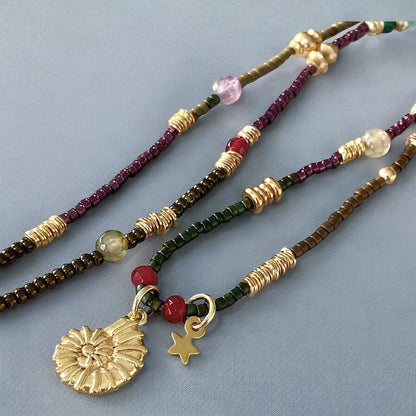 Collar etro shell oro