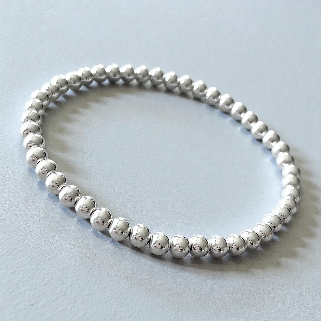 Pulsera luz 4 mm plata
