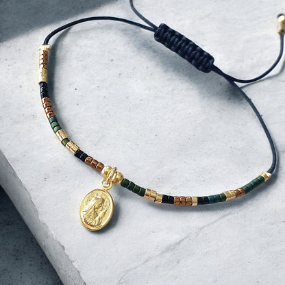 Pulsera hilo mijuki virgen oro