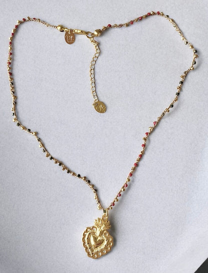 Collar tejido detente oro