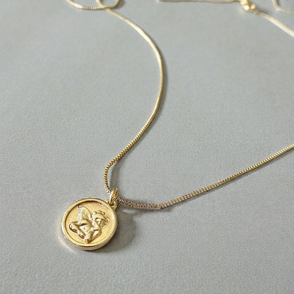 Collar ángel de la guarda oro